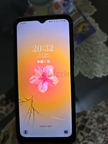Used Samsung Galaxy phone with protective case - Good working condition
