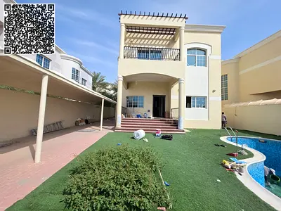LUXURY SPECIOUS4 BEDROOMS VILLA AVAILABLE FOR REN IN Al HELWAN SHARJAH BIG SWIMMING POOL