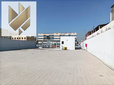 For Rent – Open Yard in Industrial Area 5 Sharjah Total Size: 13,000 sq. ft. (divided) 8,000 sq. ft. fenced industrial yard suitable for various