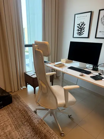 Modern Home Office Desk + Ergonomic Chair | Excellent Condition