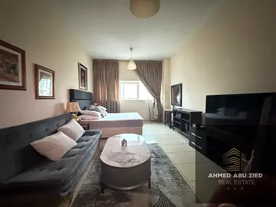 Beautiful furnished studio for annual rent in Ajman One Rashidiya 3 near Corniche | spacious layout & excellent furniture | free parking, gym, pool &