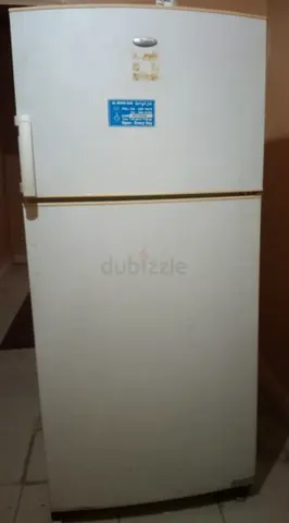 White Whirlpool Double Door Refrigerator