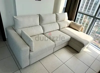 Excellent condition Ikea Eskilstuna L Shape Sofa bed with storage