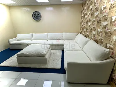 Perfect condition home centre white cloud sofa