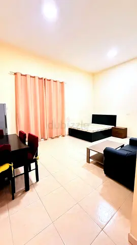 Spacious furnished master bedroom with attached washroom and balcony