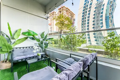 PRIVATE LAWN ACCESS | SPACIOUS BALCONY | FULLY FURNISHED