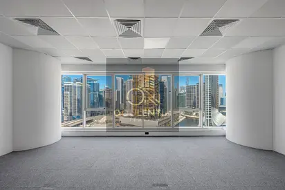 Spacious Office | Partial Canal & Burj Khalifa View | Churchill Tower, Business Bay