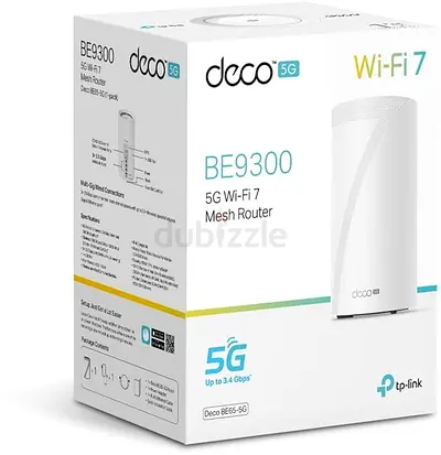 TP-Link 5G BE9300 Tri-Band Whole Home Mesh Wi-Fi 7 System | Enjoy 5G Network