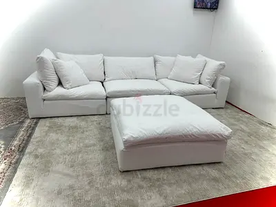 Marina home luscious sofa with footstool