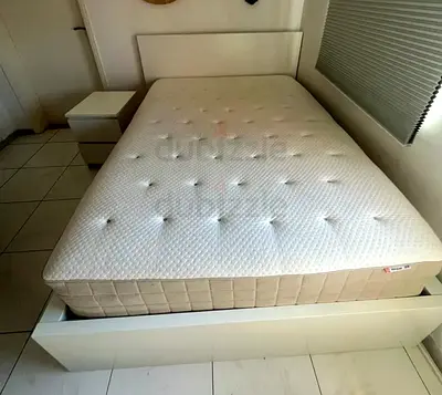 Ikea King size bed with mattress available in perfect condition