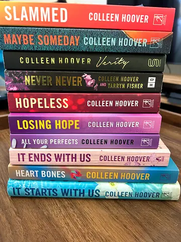 Set of 10 Colleen Hoover Paperbacks (Slammed series + popular titles) - Used