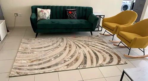 Abstract Pattern Living Room set with centre table