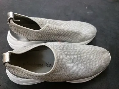 Primadonna silver slip-on sneakers size 41 - lightly used
