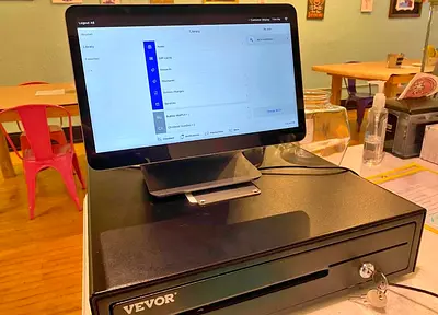 VEVOR POS Terminal with Cash Drawer (Good Working Condition)