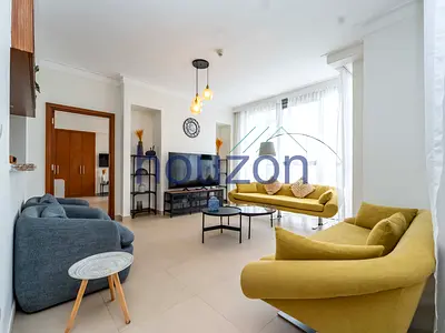 Modern 3BR+ M/Room | Sea + Burj View | Furnished