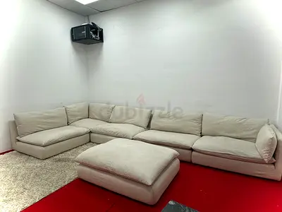 Amazing condition cratebarrel 6 piece cloud sofa