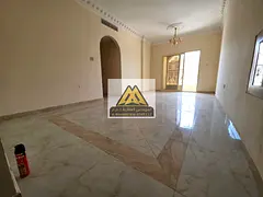 A spacious 3-bedroom apartment with a living room for annual rent in Al Hamidiya – Ajman. The apar