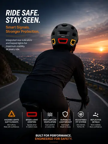 Smart Bike Helmet – Ride Safe, Stay Seen