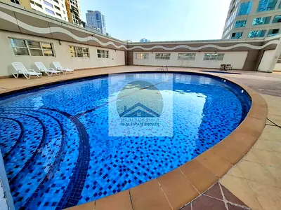 Nice view | Free Gym Pool and Parking | Spacious 1-BHK Apartment | Master BR | with Balcony | At Al Khan Corniche