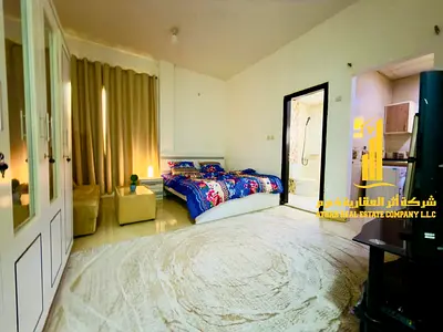 A fully furnished luxury studio apartment with brand new, high-end furniture in a prime location, i