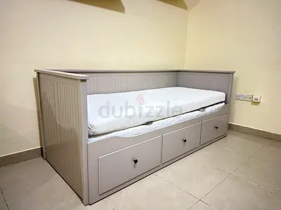 IKEA HEMNES Day-Bed with 3 Drawers (80x200 cm) - Grey, includes mattress