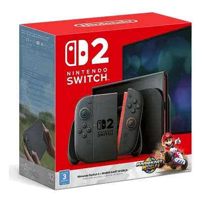 Nintendo Switch 2 With MarioKart World Game Physical Card - UAE Version