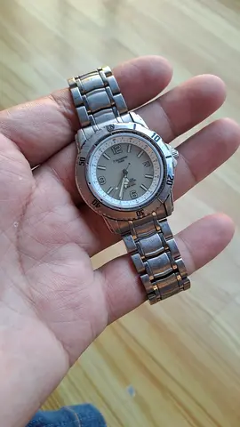 P Guionnet Paris Titanium Solar Diver 200M Original Bracelet Perfect working used watch Glowing dial