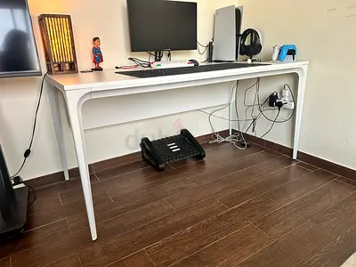 White big desk