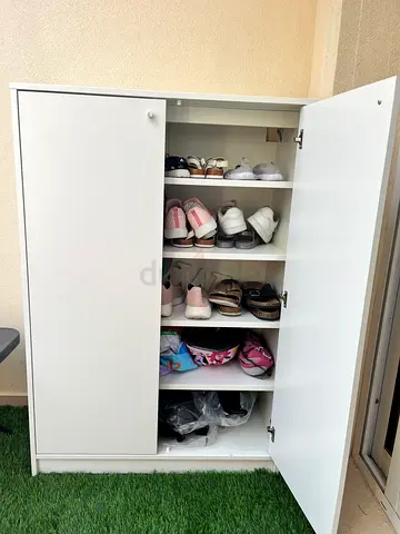 IKEA Shoe Cabinet White 80x35x117cm