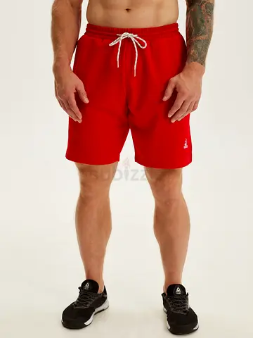 Red Mens Athletic Drawstring Shorts - Size M (Good Condition)