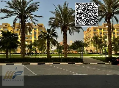 Spacious studio apartment with a balcony overlooking the gardens, available in monthly installments with the developer in Al Ameera Village.