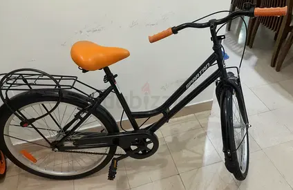 Classic Spartan City Bike with Front Basket  Carrier - 24