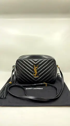 Saint Laurent Lou Camera Shoulder Bag in Quilted Leather