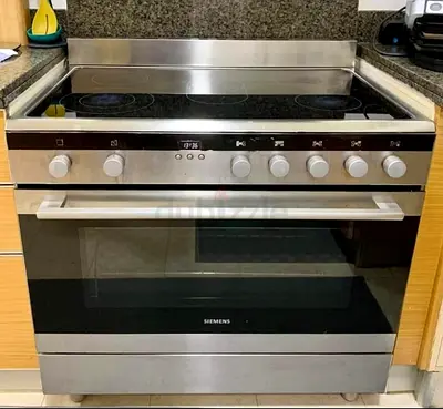 Siemens latest model electric ceramic 5 hobs stove oven fan cooking range 90x60 made in turkey.kj
