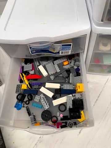 Mixed original Legos with instructions