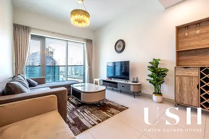 High Floor | Canal and Burj View | Fully Furnished