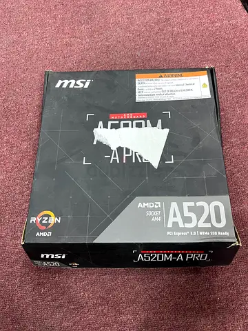 MSI A520M-A PRO AMD Motherboard Socket AM4