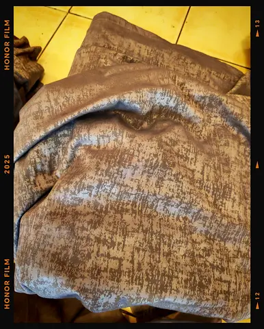 Three big size full window curtains for sale in 200 for all with sheer curtains location mirdif