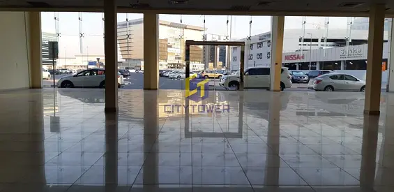 Huge Corner Showroom For Rent Near DNATA high visibility