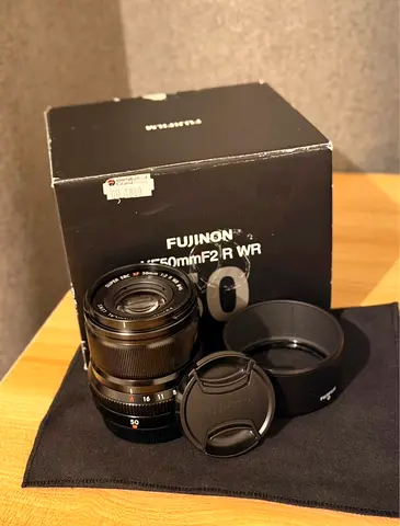 Fujinon XF 50mm f/2 R WR lens – excellent condition with box and caps
