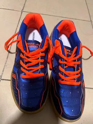 Blue and Orange Vector indoor sports shoes, size uk6