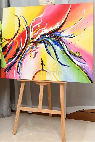 Big hand painted abstract acrylic painting...Negotiable