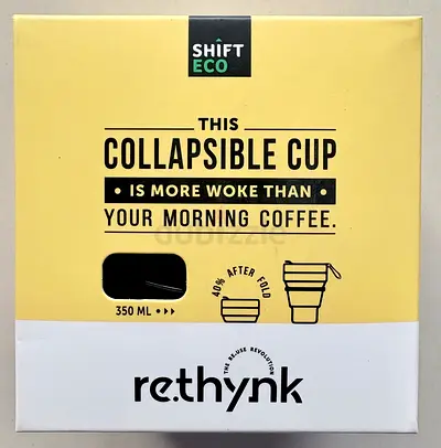 Rethynk ShiftEco Collapsible Coffee Cup (black)