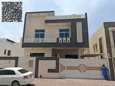 فيلا جميلة وواسعة مكونة من 6 غرف نوم، جاهزة للسكن، متاحة للبيع في منطقة الياسمين بعجمان.