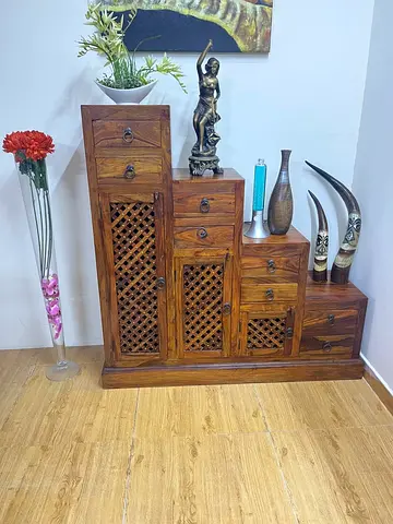 Marina Home Solid Wood Steps Cabinet