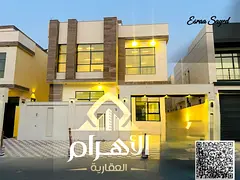 For sale: Modern villa in Al Yasmin area, 5 bedrooms with a roof terrace, fully air-conditioned, sup