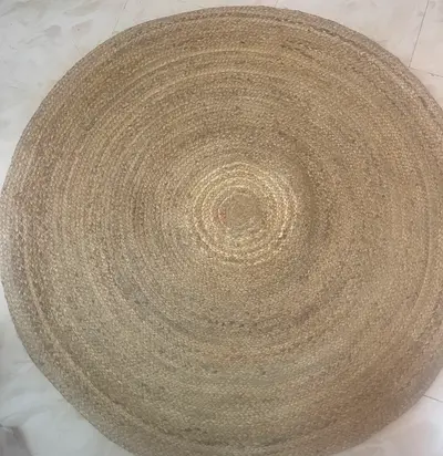 Round Jute Rug - 120 cm