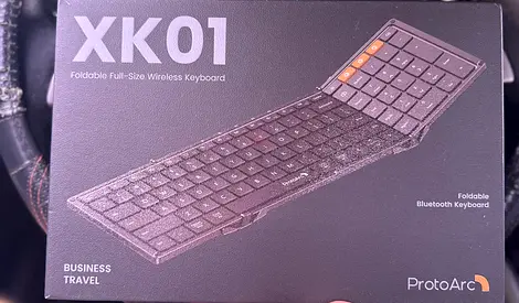 ProtoArc XK01 Foldable Full-Size Bluetooth Wireless Keyboard - Portable