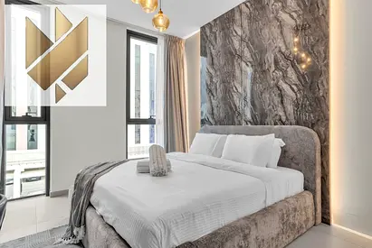 studio for Rent monthly in Al Jada Fully Furnished Studio in Aljada Compound Free parking Free gym and swimming pool