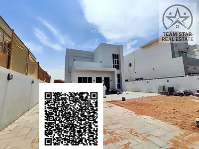 Villa for rent in Al RAWDA area, consisting of five master bedrooms, a majlis, a living room, and a maid's room